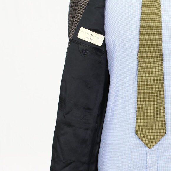 Joseph Abboud 42R Brown HT 3-Button Sport Coat Blazer Jacket B672 - Picture 9 of 11